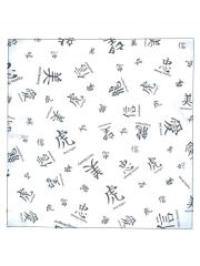 Bandana China Zeichen weiß