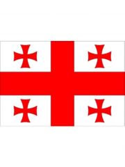 Fahne Georgien mit Kreuz