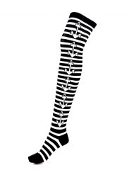 Overknees Anker in weiß