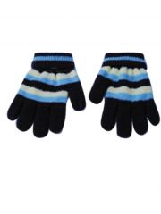 Handschuhe gestreift schwarz