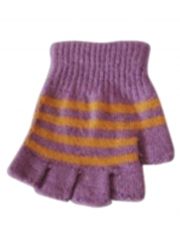 Fingerlose Handschuhe Violett