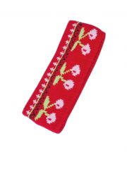 Stirnband Kirsche rot