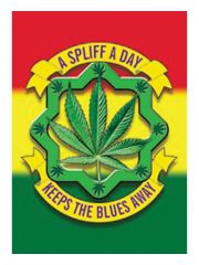 3 A Spliff a Day Postkarten