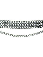 Leder Stiefelband mit Ketten