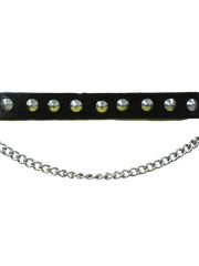 Leder Stiefelband mit Spitznieten
