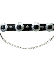 Leder Stiefelband mit Conchos