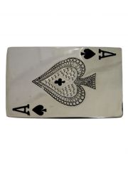 Gürtelschnalle As Spielkarte