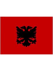Albanien Autofahne