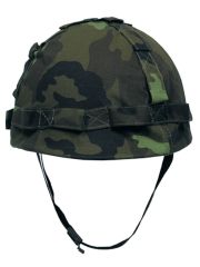 US Helm mit Stoffbezug CZ tarn