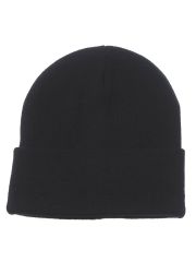 Rollmütze gestrickt schwarz