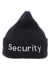Rollmütze bestickt Security