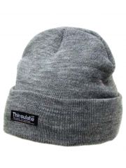 Rollmütze gestrickt grau mit Thinsulate Futter
