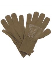 US Unterziehhandschuhe braun