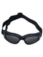 Bikerbrille schwarz getönte Gläser