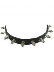 Lederhalsband mit Killernieten