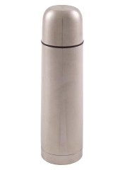 500 ml Edelstahl Thermoskanne silber mit Schnellverschluss