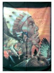 Indianerhäutling Posterfahne bunt