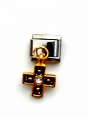 Motiv Kreuz mit Strassstein