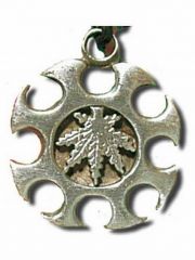 Halskette Hanfblatt Stern