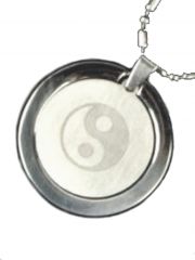 Edelstahl Halskette Yin Yang