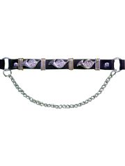 Leder Stiefelband Jagdhorn