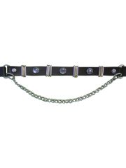 Leder Stiefelband mit Perlennieten