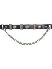 Leder Stiefelband mit Muscheln
