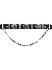 Leder Stiefelband Elefantennieten
