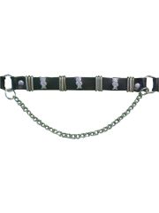Leder Stiefelband Katzen Nieten