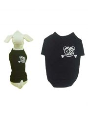 Hunde T-Shirt schwarz mit Teddypirat