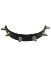 Leder Halsband mit 1,5 cm Cone Nieten