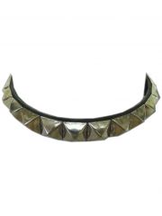 Lederhalsband Pyramidennieten