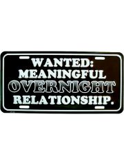 Autoschild Wanted Meaningful