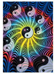 Yin und Yang Posterfahne