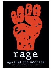 Rage Poster Fahne