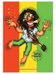 Rastaman grüner Planet Posterfahne
