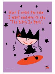 Ugly Little Bitch Posterfahne