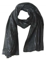 Lurex Tuch schwarz