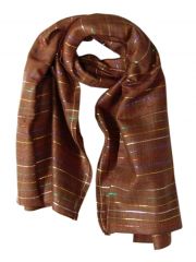 Lurex Tuch braun