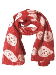 Lurex Tuch Skull Rosen