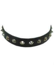 Leder Halsband Nieten