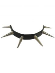 Leder Halsband mit 3 cm und 4 cm Conenieten