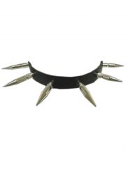 Leder Halsband Spitz Nieten 4,5 cm und 3,5 cm