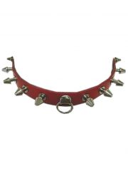 Leder Halsband Killer rot