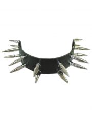 Leder Halsband Predator 3,5 cm Nieten