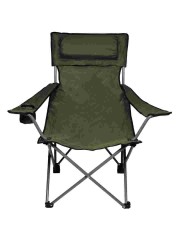 Camping Klappstuhl Rücken- und Armlehne oliv