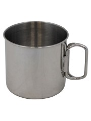 Edelstahl Becher mit Klappgriffe