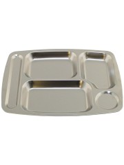 Edelstahl Essen und Kantinen Tablett