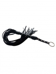 Flogger Leder Peitsche mit Steinchen