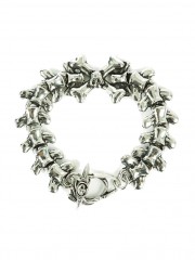 Heavy Metal Armband Skelett